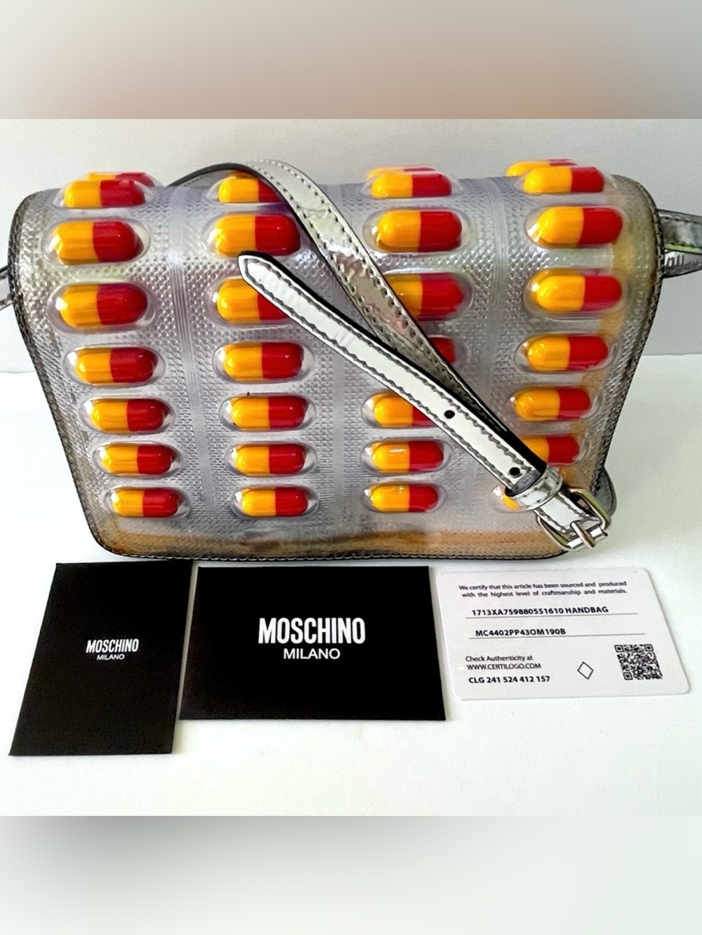 RARE Moschino Pill Pack Bag